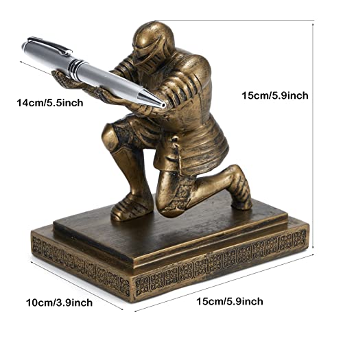 ThreeH Knight Pen Holder With Desk Organizer Accessories - Decoration Stand as Great Gift for Office Stationery - Image 2