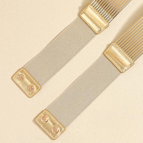 Glamorstar Wide Stretchy Waist Belts Vintage Elastic Belts for Women Dresses4