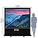 MYOYAY 84 Inch Manual Pull up Projector Screen 4:3 4K HD Floor Standing Projector Screens Portable and Retractable Video Projection Screen Movie Screens for Indoor Outdoor Home Hotel School Office