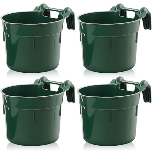 Reallnaive 4-Pc 8.5 Qt Hanging Horse Feed Buckets