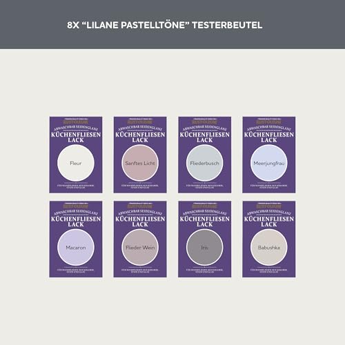 Rust-Oleum Küchenfliesen Testerbox - Lilane Pastelltöne - Seidenglanz