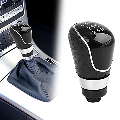 X Autohaux 5-Speed Manual Gear Shift Knob Car Vehicle Stick Shifter Knobs Cover Plastic Black For Ford Focus #TOP1