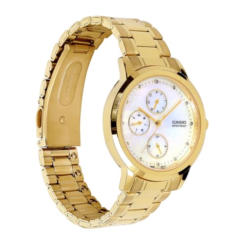Image of Casio Enticer Ladies LTP-SN6KGS-7A Analog White Dial Watch (A2494)