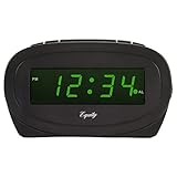 Equity by La Crosse 30226 Digital Green LED Electric Alarm Clock