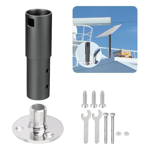 SkyPOOU Accesorios de montaje al aire libre, soporte de base ajustable para antena parabólica, montaje de antena parabólica - imagen 2