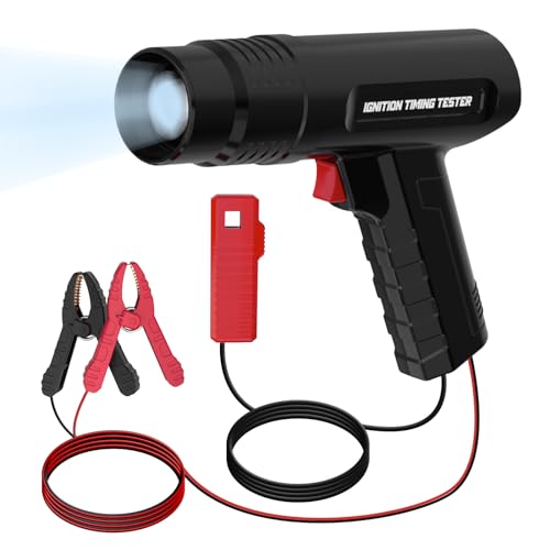 12V Timing Lights, luz de sincronización de encendido Pistola de sincronización del motor Luces de sincronización de flash fuerte con clip de sensor deslizante para coche Motocicleta Marina