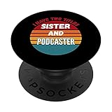 Tengo dos títulos hermana y podcaster PopSockets PopGrip Intercambiable