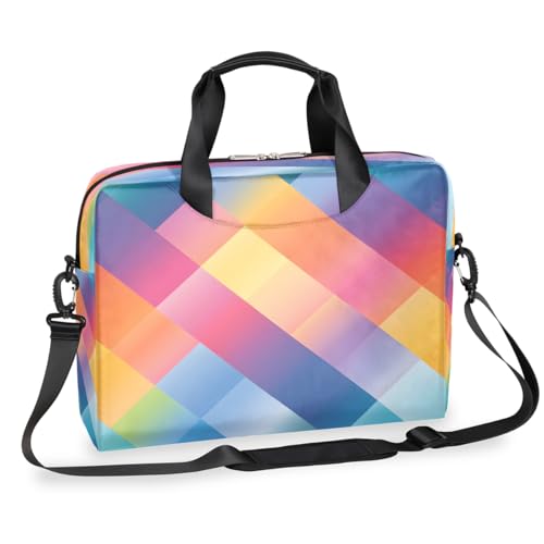 Bolso para portátiles con patrón geométrico colorido 16in miniatura 1