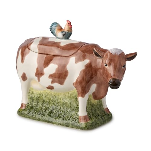 Vintage Farm 3D Cow Cookie Jar – 11
