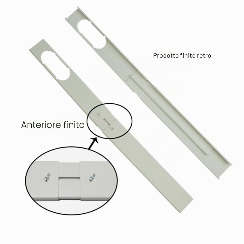 Set di 3 piastre regolabili portatili per condizionatore d'aria, pezzi di ricambio, accessori per il fissaggio della finestra, 55 cm