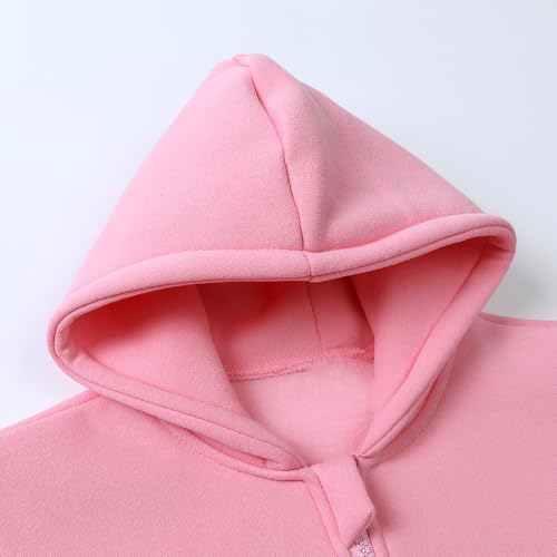 MYGBCPJS Boys Girls Thick Fleece Zipper Sweat Suit Kid 2Pcs Long Sleeve Hoody Jacket & Jogger Sweatpants Pockets Outfits Set2