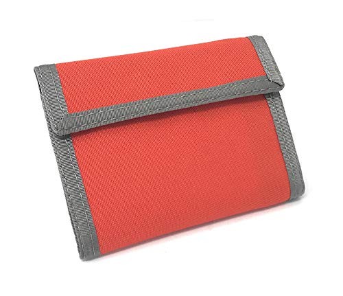 California Bifold Nylon Wallet w/Inside Pocket. Hook & Loop Closures. Made in USA