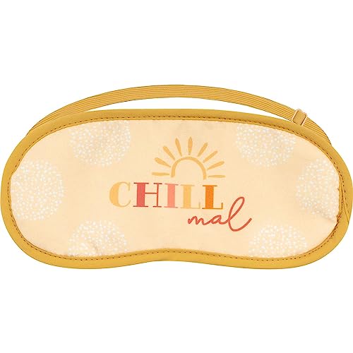 GRUSS & CO Schlafmaske Motiv 'Anti-Stress' | 20 cm x 9 cm, Polyester, verstellbares Kopfband | Geschenk, Entpannung | 48207