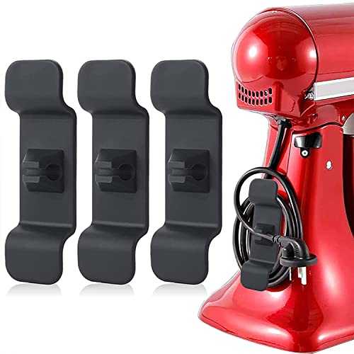 3 Stück Kabelhalter für Küchengeräte, trounistro Kabel Organizer für Geräte Kabelclips Selbstklebend Kabelhalter Selbstklebend, halten Sie das Kabel Ihrer Küchengeräte ordentlich Cover