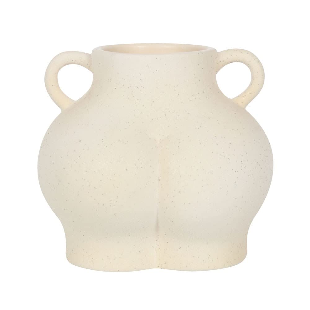 Something Different Cream Speckle Bum Plant Pot