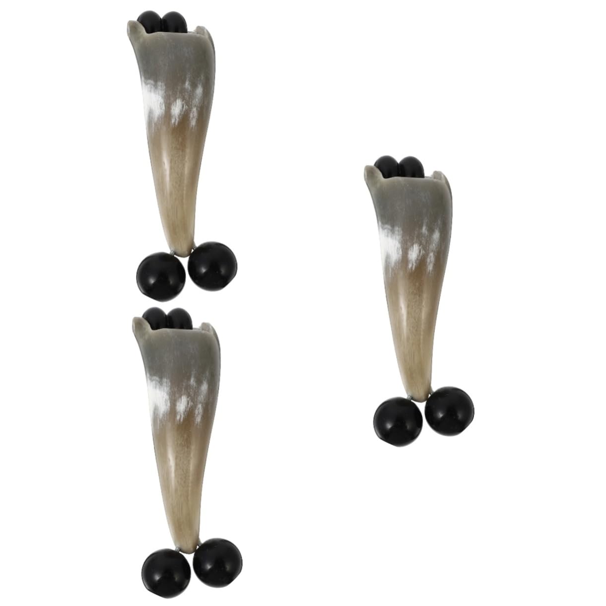 FRCOLOR 3 Pièces Roue De Massage Rouleau Musculaire Outil De Massage Guasha Outil De Massage De Grattage De Corne Rouleau De Massage Du Visage Étiquettes De Remerciement Pour Les Faveurs