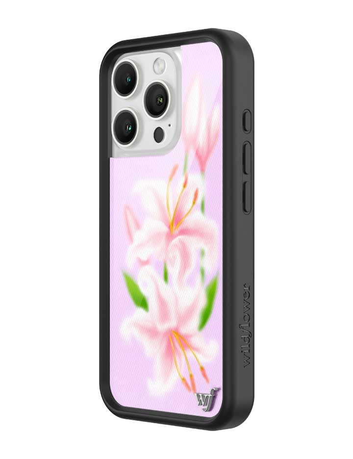 Image of Wildflower Cases - iPhone 16 Pro Compatible - Sweet Lily | Impact-Certified 6.5 ft Drop Protection Case, Raised Protective Bumper, Cute Aesthetic Design, Women-Owned Small Business
