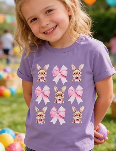 Image of Toddler Girls Clothes T-Shirt Short Sleeve Graphic Tee Cartoon Dinosaur 2-6T Girl Shirt Summer