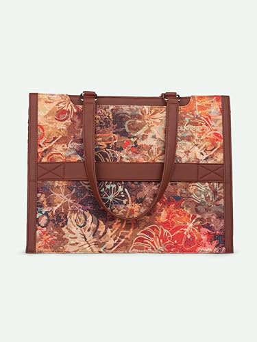 Image of ZOUK Boardroom Office Bag for Women | Big Size Business Tote | Laptop Up to 14 Inch | Water-Resistant | Stylish Handbag for Work & Travel |