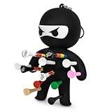 Aliennana Golfball-Tee-Halter | Neuheit Schlüsselanhänger Zubehör für Tasche Ninja, Schwarz, S