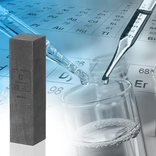 PATIKIL Kohlenstoff Würfel 05x05x2 Zoll C Dichte Stab Hochdichte Element Stab Einzigartiger Metall Würfel Periodensystem Der Elemente Sammlungen Labor Experiment