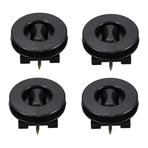AutoE 4set/12pcs Mat Carpet Clips Fixing Grips Clamps Floor Holders Sleeves Premium Black Cover
