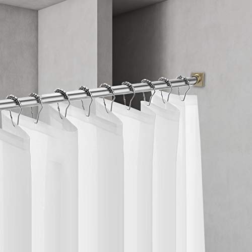 EXCELL Legion Tension Shower Curtain Rod, Adjustable Customizable Curtain Rod for Bathtub, Stall, Closet, Doorway, 41-72”, Brushed Nickel - Thumbnail 4