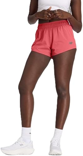 New Balance Women's RC Short 3", Drift Red, X-Large