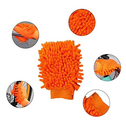 WANGCL 7 PCS Bicycle Cleaning Brush Set including Gloves and Chain Brushes Bike Cleaning Tool Suitable for All Bikes - Image 4