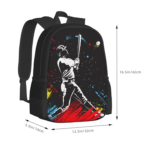 Personalized Baseball Backpacks with Name Text for Sports Kids Boys Girls, Custom Large Bag Pack Rucksack for Teen Adults, Black Book Bags Daypack Laptop Bag for Travel School Work2