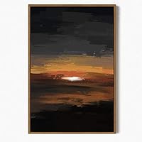 Framed Canvas Wall Art Abstract Color Canvas Prints Home Artwork Decoration for Living Room,Bedroom - 16x24 inches