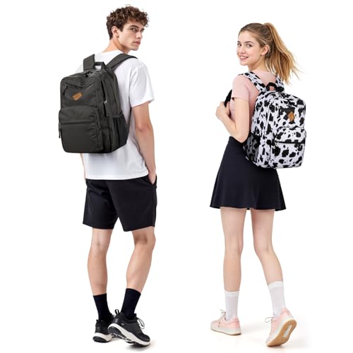 Image of ZORFIN 26L Backpack for College, and Travel: Water Resistant Bookbag - Forge Grey