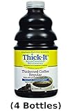 Thick-It AquaCare H2O: Pre-Thickened Coffee Regular, (Nectar-thick liquid) (1 Case: 4 x 46 oz. Bottles)