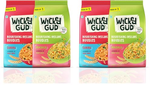 Image of WickedGud Curry & Masala Instant Noodles (Pack of 2)