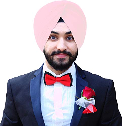 eloria Sikh Turban Cotton Voile Pride of Sikh Turban Punjabi Patka Pagri Dastar Fabric Baby Pink