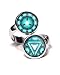 Arc Reactor Ring, Iron Man Ironman Jewelry, The Avengers Jewelry, Shield Pendant, Captain America Superhero Earrings, Justice League Gifts, Birthday Gift, Geek Geeky Present Presents