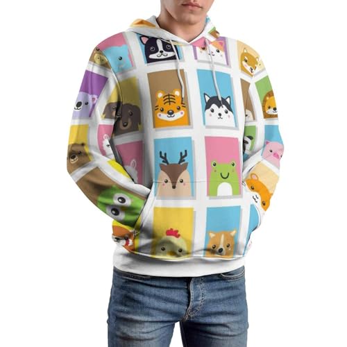 Sweat à capuche manche longue confortable pour couple qui partage ses pulls