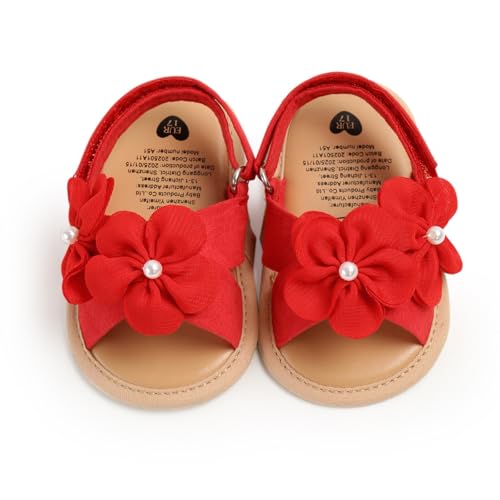Image of Infant Baby Girls Boys Summer Sandals Premium Unisex Non Slip Rubber Soft Sole Breathable Toddler First Walker Outdoor Beach Shoes