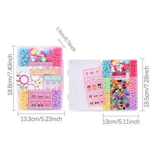 Cuentas para pulseras de la amistad con kit de manualidades creativas para niños 6