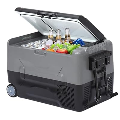 Portable Car Refrigerator/Freezer Electric Cooler Car Fridge, 12V Fridge for Car, 58 Quart -4?-68? Portable Refrigerator for Home, Bar, Camping, Travel, Fishing, Outdoor