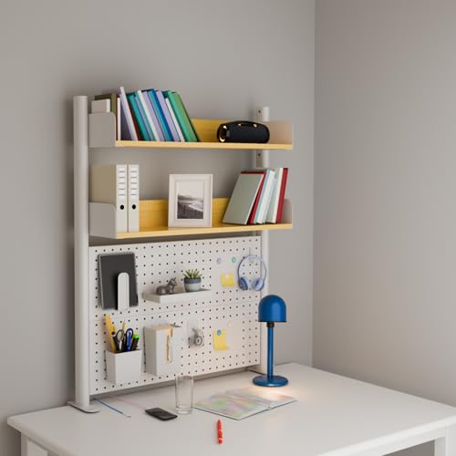 Étagère bureau 2 niveaux 80 cm à pince, Boltmol