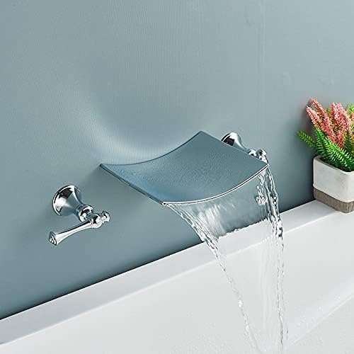 Robinet de lavabo cascade noir et chrome pour un réveil serein en salle de bain