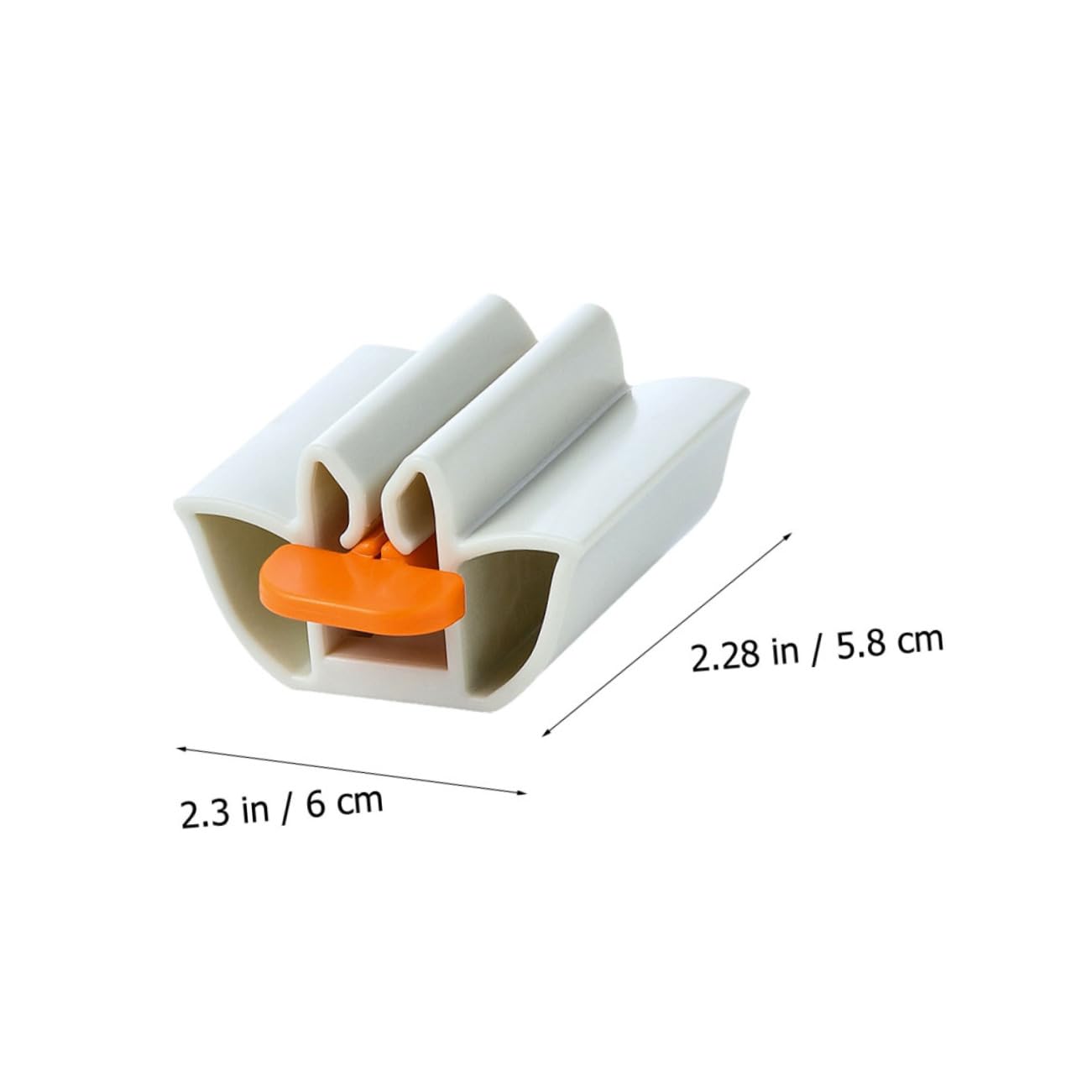 Beatifufu 2sets Shape Toothpaste Dispenser Squeezer No Mess Pumping Tube Squeezer for Bathroom 4pcs*2