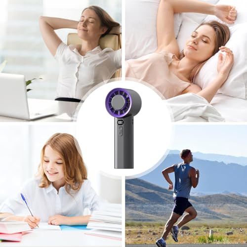 Ventilateur de poche pliable rechargeable usb pour voyage et camping