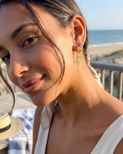 Gold Dangle Earrings DROPS TO - image 8
