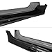 IKON MOTORSPORTS, Side Skirts Extention Compatible with 2019-2025 Toyota Corolla Hatchback 5DR, M Style Gloss Black Rocker Panel Splitter Side Underbody Spoiler 2PCS