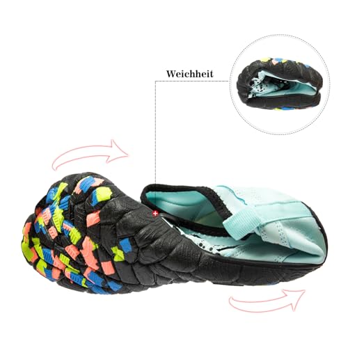 Image of Men's Hike Barefoot Quick-Dry Sports Shoes Wide Toe Aqua for Swim Diving Surfing Kayaking Pool Beach Walking