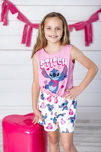 Image of Disney Frozen Princess Minnie Stitch Girl Clothes Long Sleeve Knot Front Sweatshirt Flare Pants Fall 2 Piece Outfit 2-9Y