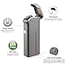 Kivors Dual Arc Lighter USB Rechargeable Windproof Electrical Plasma X Beam Arc Lighter with 800 mAh Super Volume Replaceable Battery (Grey)