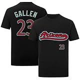 Zac Gallen Shirt T-Shirt Jersey Baseball JR. No Brand/Logos 100% Cotton Black Mens/Womens/Kids
